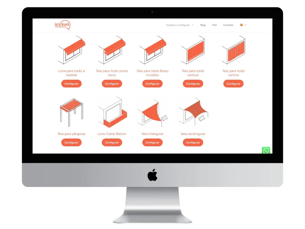 Diseño Web Tienda Online Icisun 2