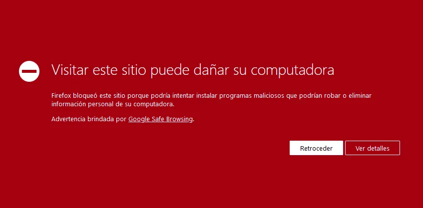 malware en sitios web