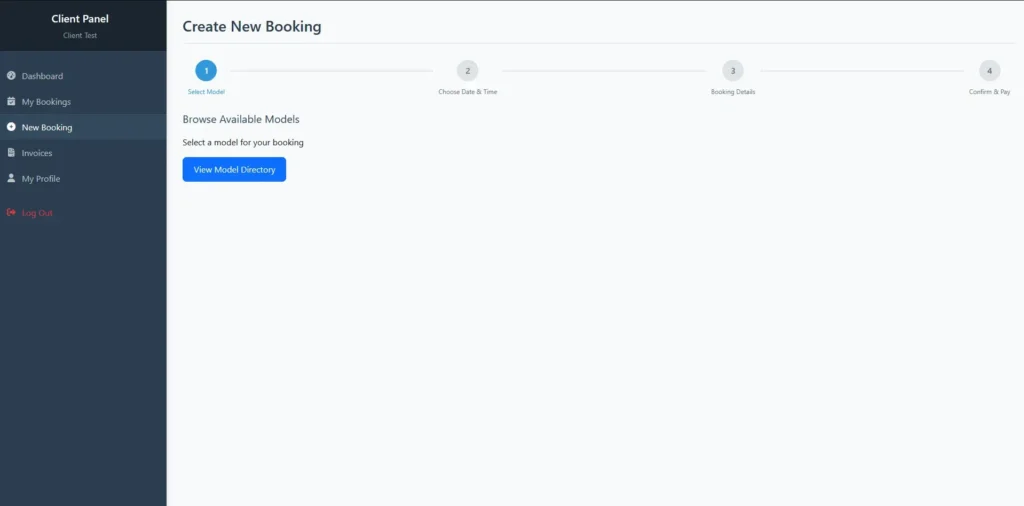 Client newbooking