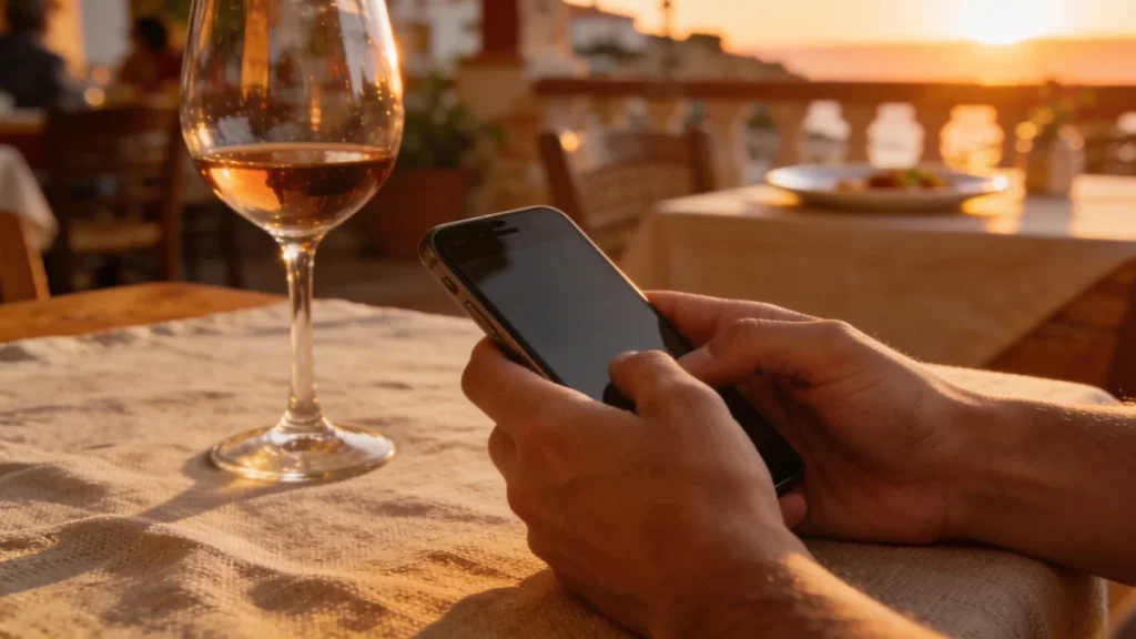 Diseño web para restaurantes: cliente reservando mesa desde el móvil