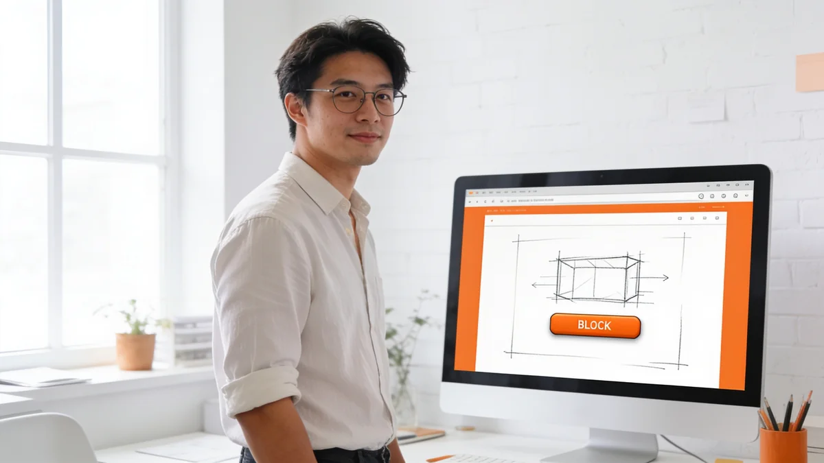 Landing pages que convierten: diseñador revisando la página antes de lanzar la campaña
