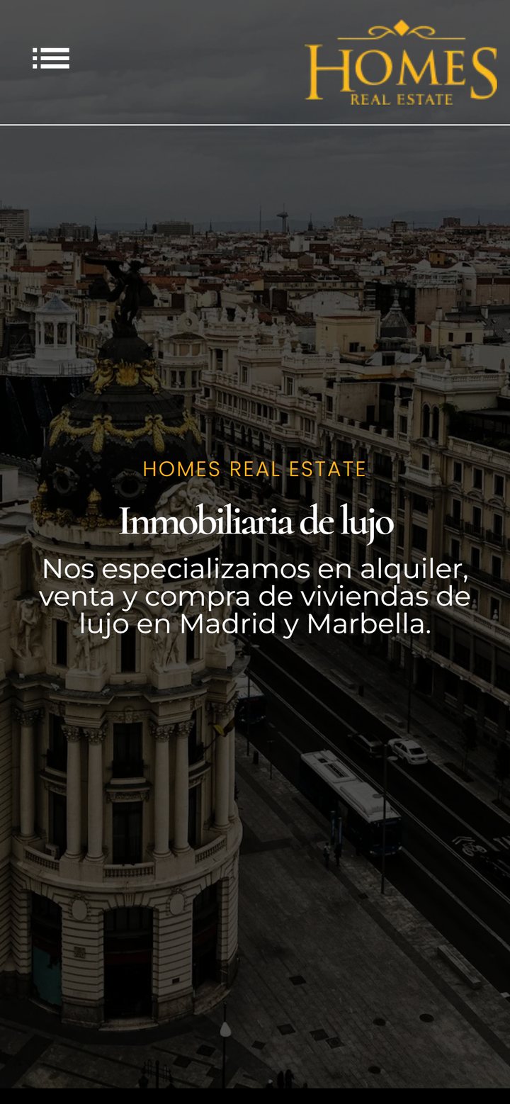 Inmobiliaria de lujo, en el móvil