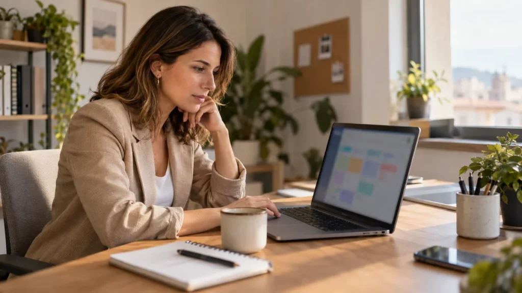 Comercial revisando cómo integrar IA en el CRM de su empresa