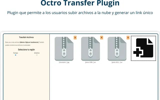 Captura de Transferencia de archivos (plugin), proyecto de Octonove